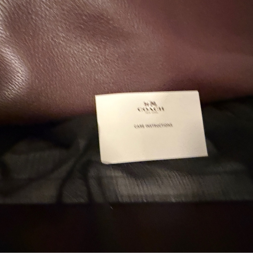 Coach Swagger Carry All Bag in Oxblood Leather - Picture 9 of 15
